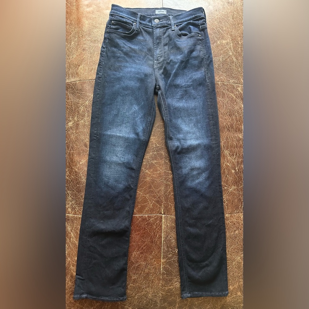 MOTHER Mid Rise Dazzler Ankle Jeans Dark Denim